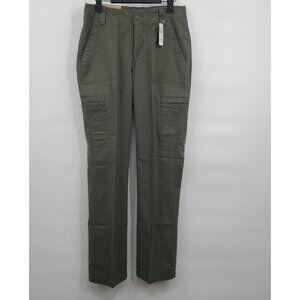 L.L.Bean 207 Vintage Canvas Pants Women Size 6 NWT Cargo Leg Mid-Rise Thyme